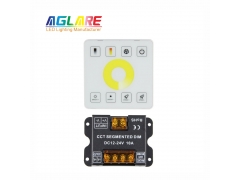 LED Strip Controllers - CCT LED Double Colour Strip Wireless Controller Touch Panel DC12V-24V